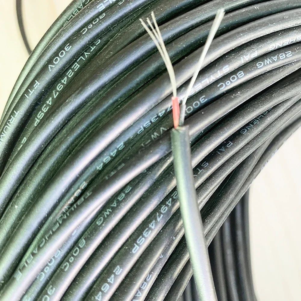 

50 Meters 26AWG 2 core 3core 4 core 5 core Tinned Copper DIY USB Cable Signal Wire Tin Plated Copper Power Wire