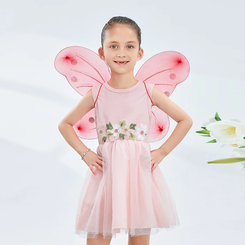 Kids Girl Butterfly Wing Fairy Wing Costumes Lightweight Wing Props Accessories for Party Halloween Christmas