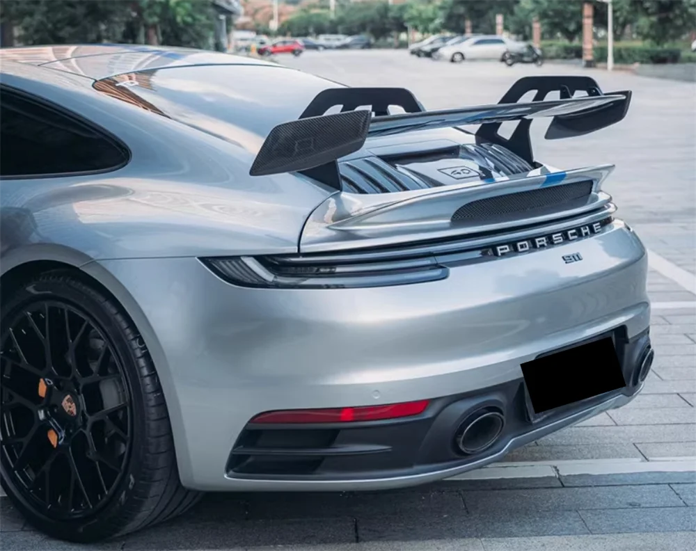 تستخدم ل. 911 992 تعديل الراتنج التمهيدي الخلفي سبويلر 992 GT3 نمط طقم الجسم الخلفي الجذع الجناح الخلفي الجذع المفسد