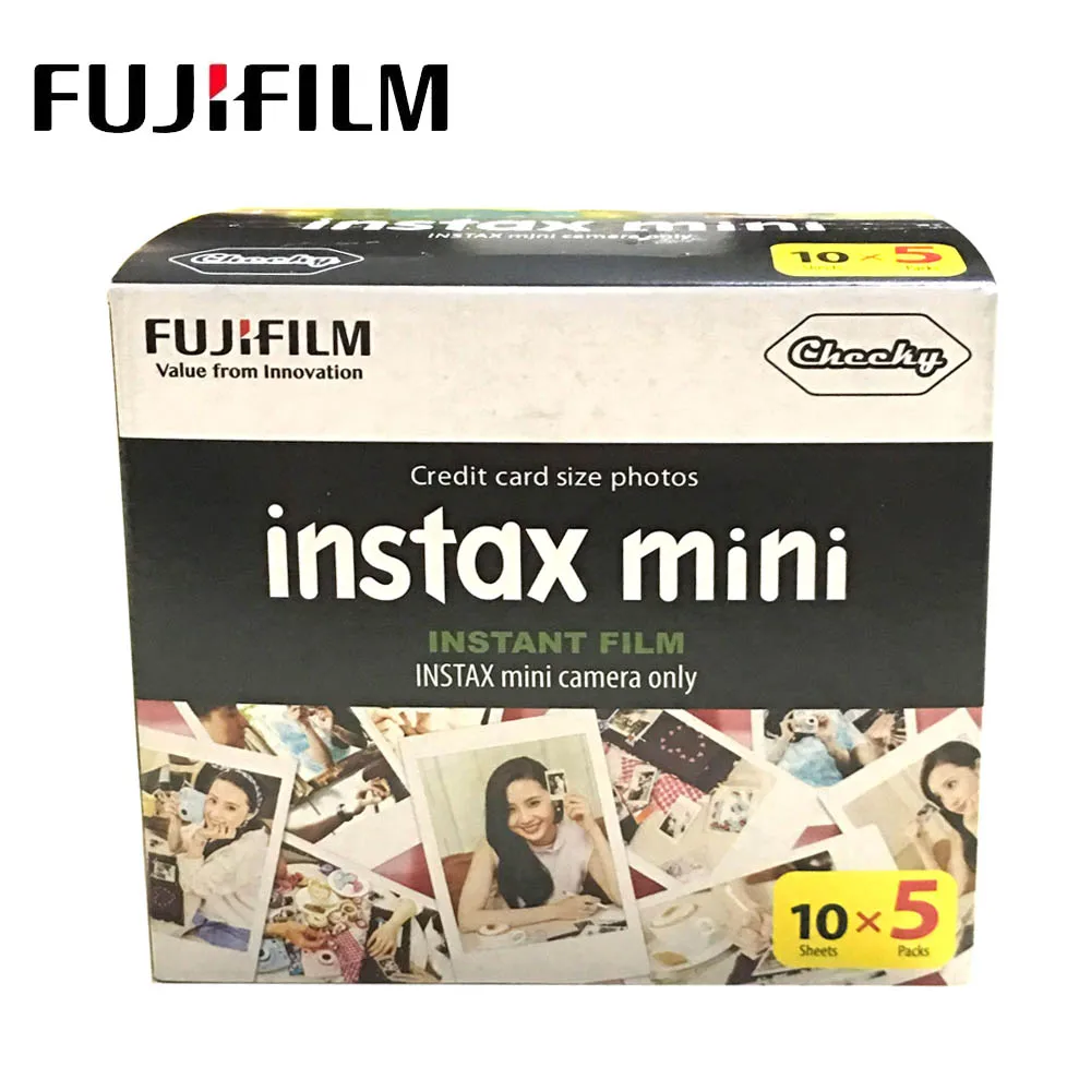 

For Fujifilm Instax Mini Film White Edge 50 Sheets Instax Mini LiPlay 11 9 8 7s 70 90 SP-2 LINk Instant Camera Photo Film Paper