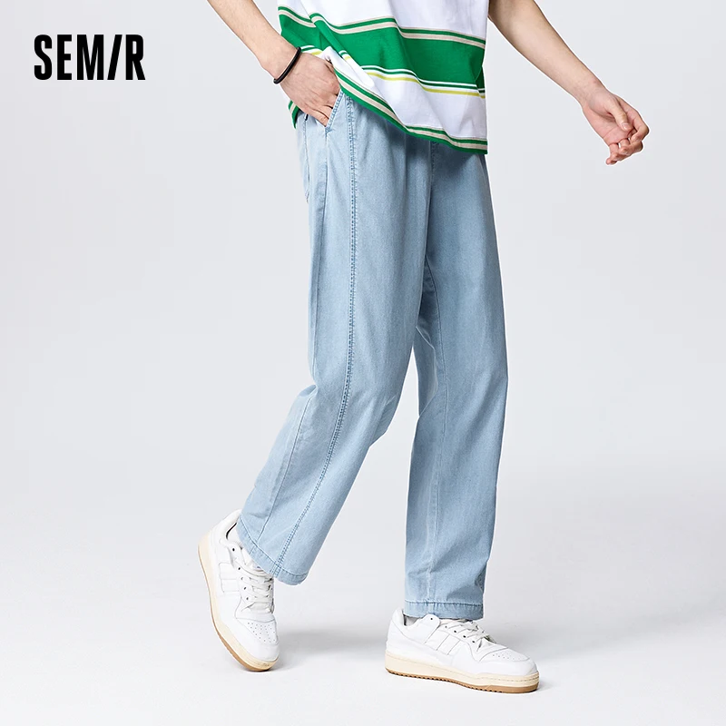 

Semir Jeans For Men Loose Jogger Pants With A Cool And Textured Feel Straight Pants For A Relaxed Summer Look