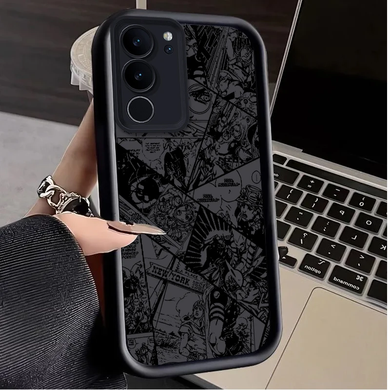 JOJO Anime Kujo Jotaro per Samsung Galaxy A14 A15 A13 A12 A31 A73 A81 A71 A51 Core Lite Eye Ladder custodia per telefono