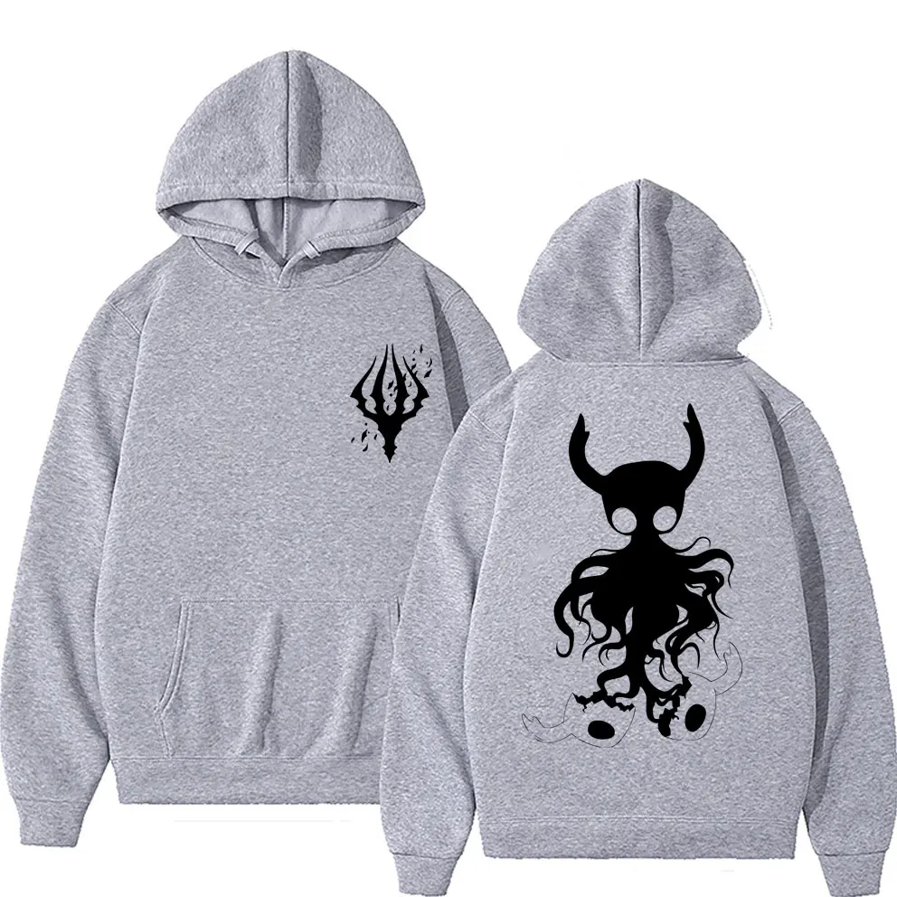 Homens e mulheres Hollow Knight Darkside Print Hoodie, agasalho com capuz, Hoodies Anime Casual, moda manga, jogo, venda quente