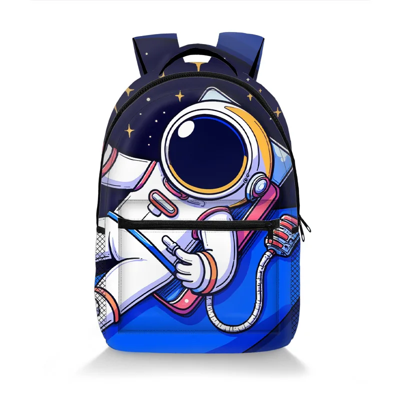 Luxury Popular Novelty Astronauts student Bookbag Notebook Backpacks 3D Print Oxford Waterproof Boys/Girls Travel Backpacks