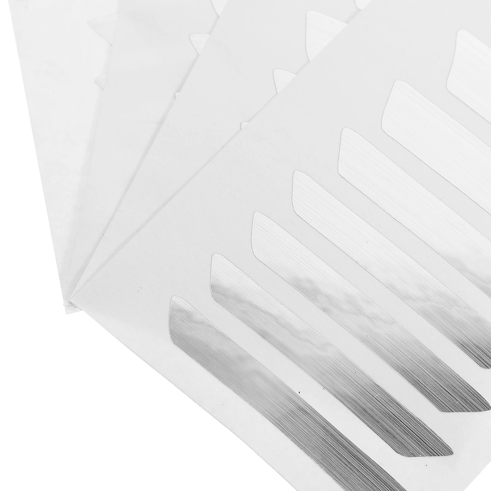 

4 Sheets Finger Board Fingerboard Stickers Guitar Decals Applique Fretboard Note Silver for Electric