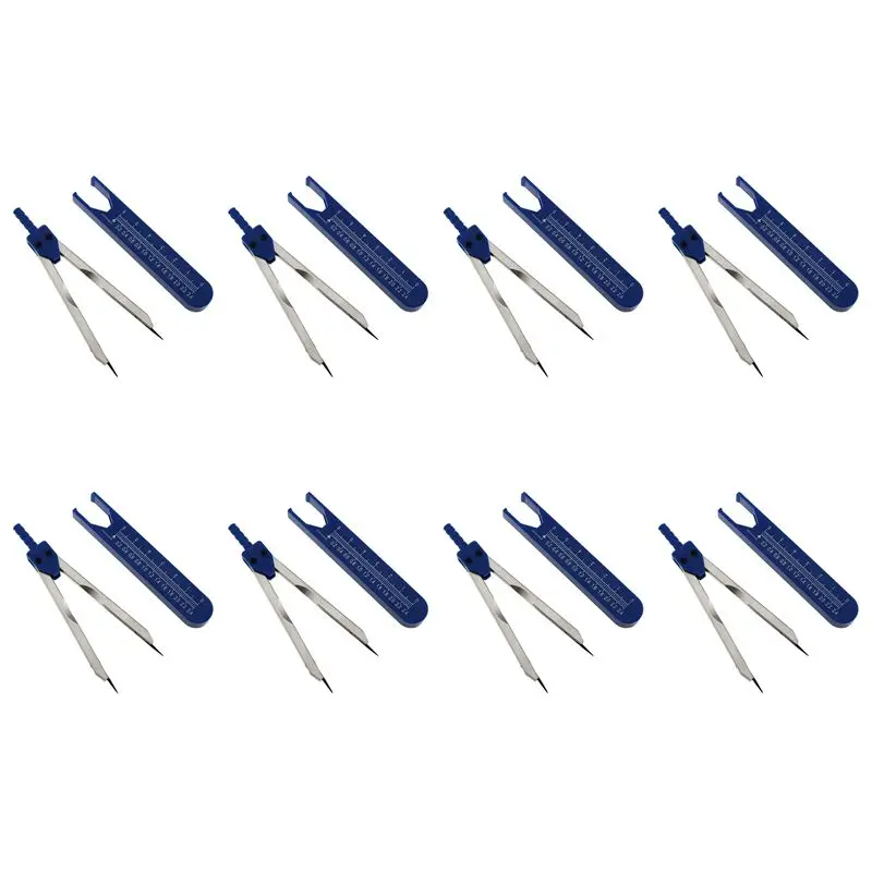 ABMO 8Pc Deluxe EKG ECG Nurse Or Caliper Ruler Drafting For Measuring Electrocardiographs