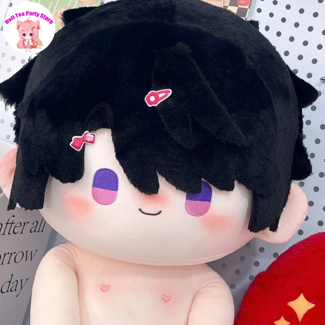 

Cute Caleb Attribute Love and Deepspace Plush Stuffed Doll Body 40CM Dress Up Toys Sitting Posture Figures Pillow Plushie Gift