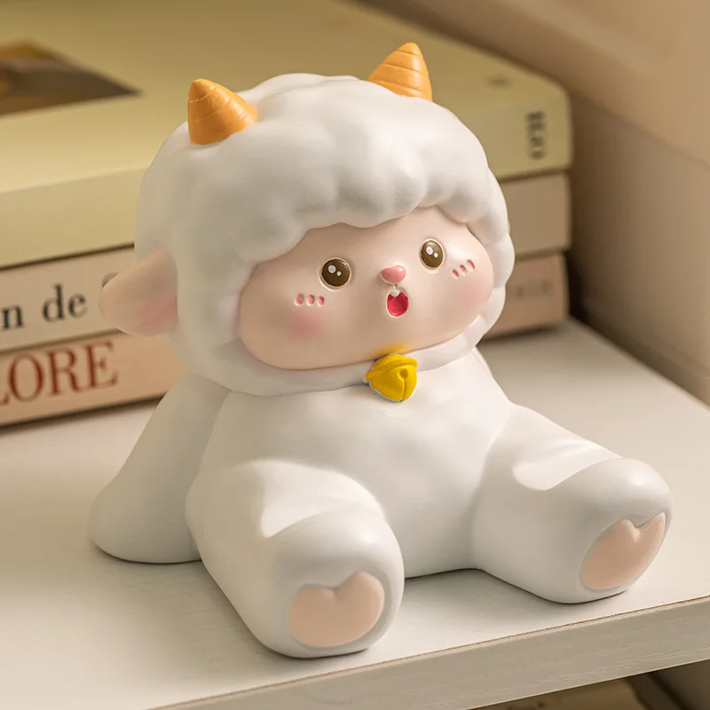

Cartoon Mie Mie Sheep Mobile Phone Stand Desktop Decoration Ornament Creative Resin Crafts Tablet Support Stand Gift Birthday