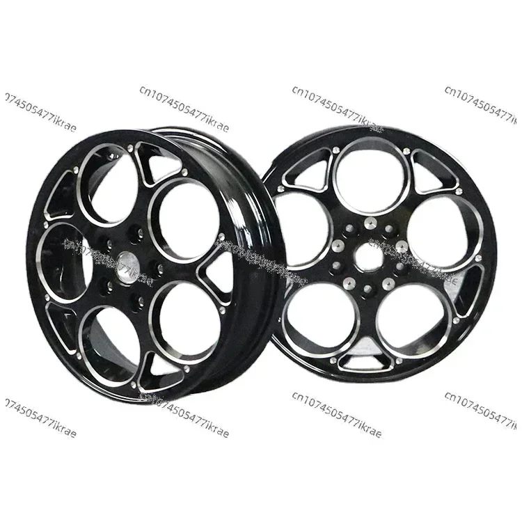 for 6061-A Aluminum CNC Wheels Sprint 300CC scooter rim bright black 3.0*12 inch for Vespa GTS