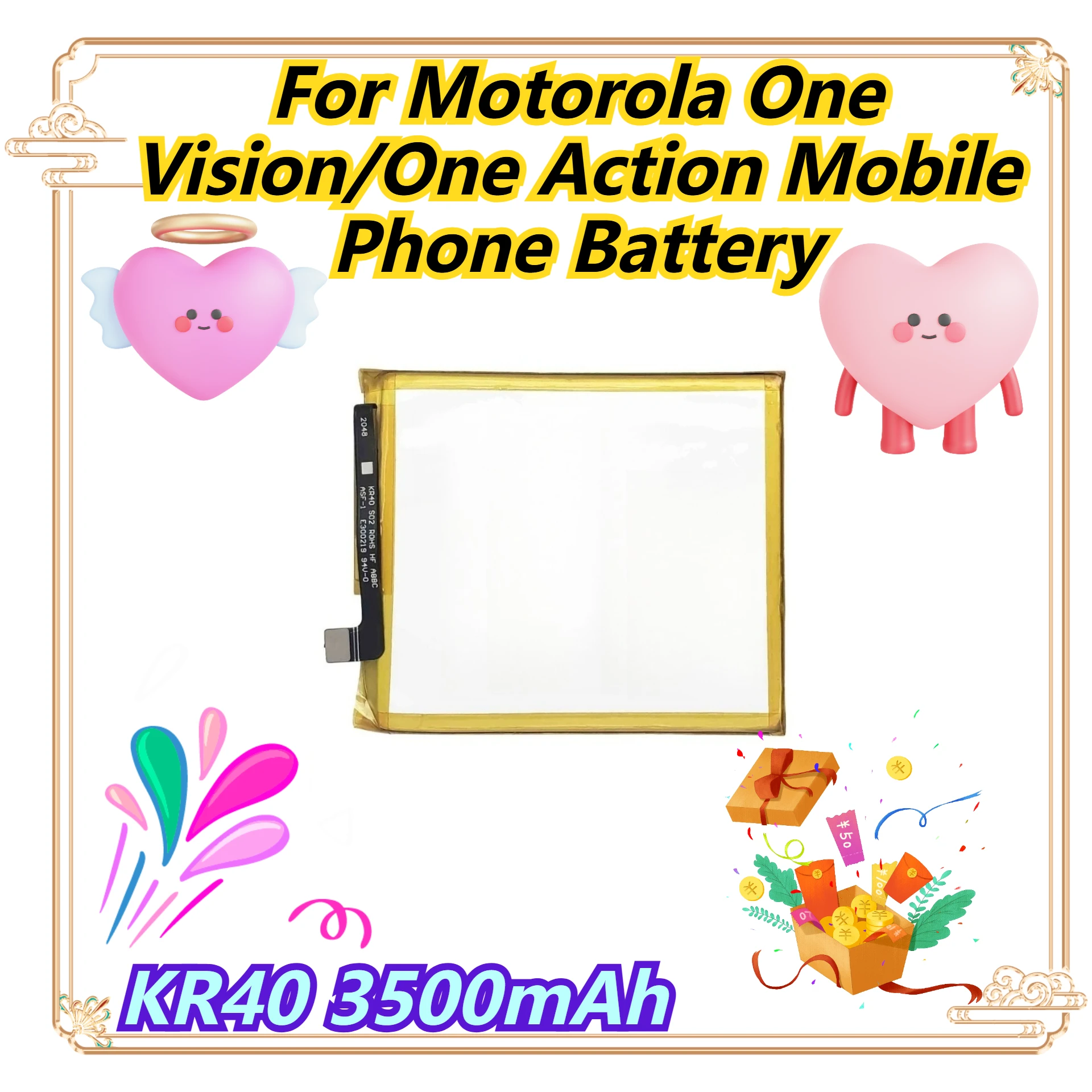 

KR40 3500mAh For Motorola One Vision/One Action Mobile Phone Battery