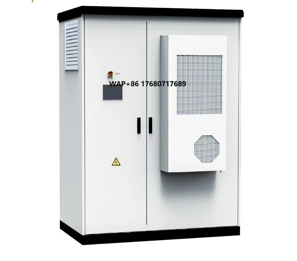 Système de stockage extérieur de batterie 100KW d'armoire solaire de refroidissement par air avec l'EMS et le système d'énergie de PV