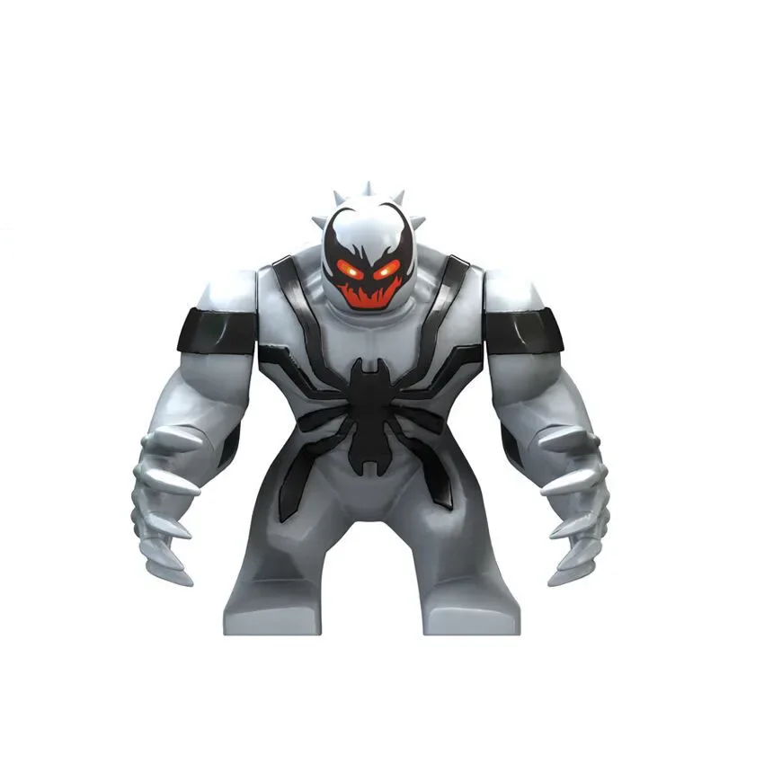 Mini Bloco de Construção Anime Figure para Crianças, Venom, Hóquei no Gelo, Montagem DIY, Estatueta de Super-Herói