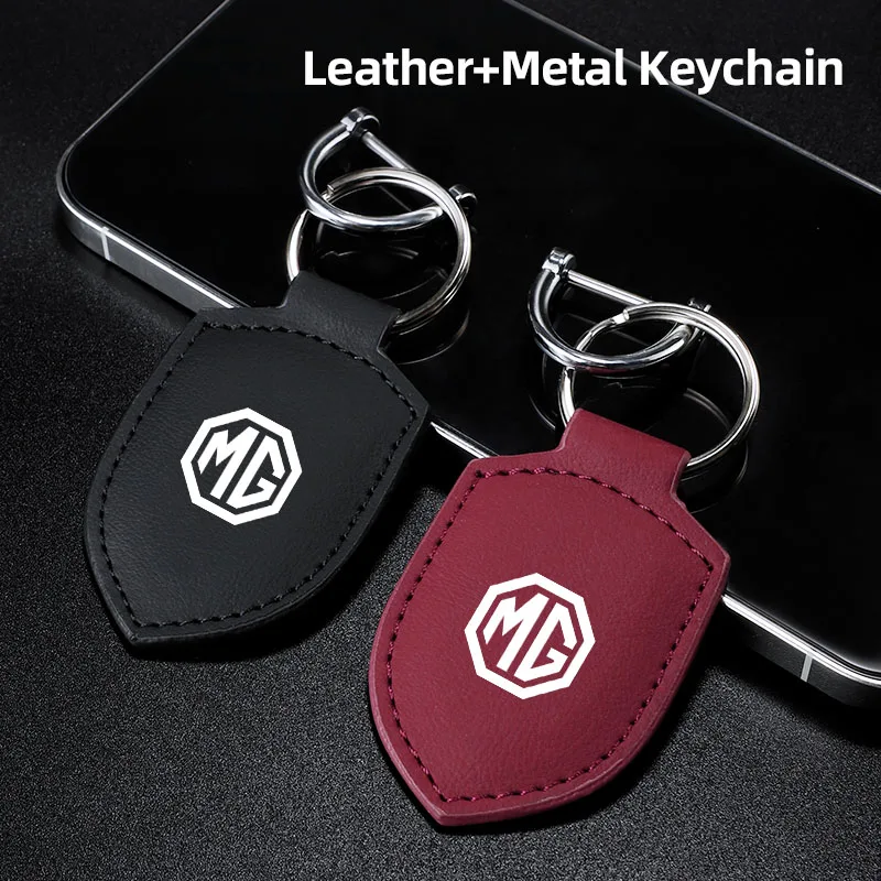 Auto Leder Schlüsselanhänger Schlüsselanhänger Dekoration Zubehör für Morris Garages MG MG3 MG5 MG6 MG7 GT GS Hector HS ZS ZX EZS EHS