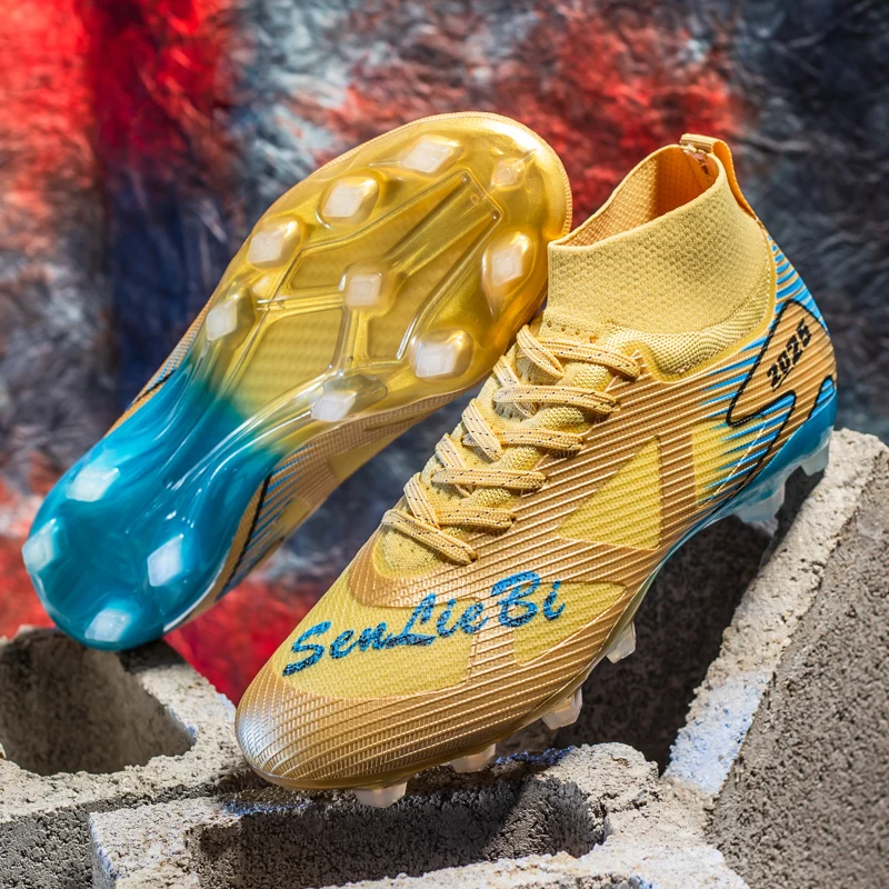 

High Top Football Boots for Men Women And student Professional Match Training Sports Shoes Anti-Slip Comfortable Breathable