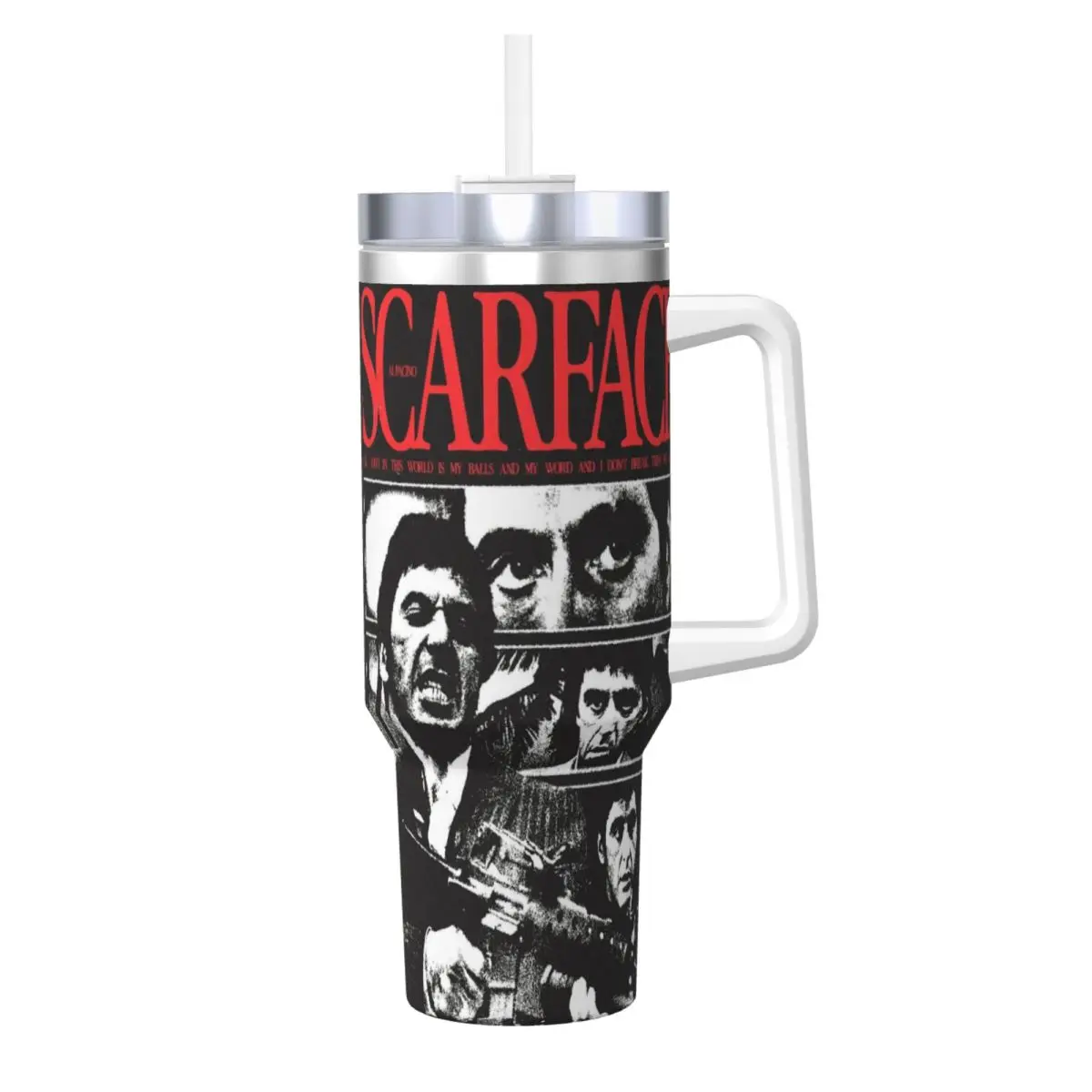 

Scarface Tony Montana Stainless Steel Tumbler Driving Mugs Cup Large Coffee Mug Keep Heat Hot Drinks Milk Tea Water Bottle