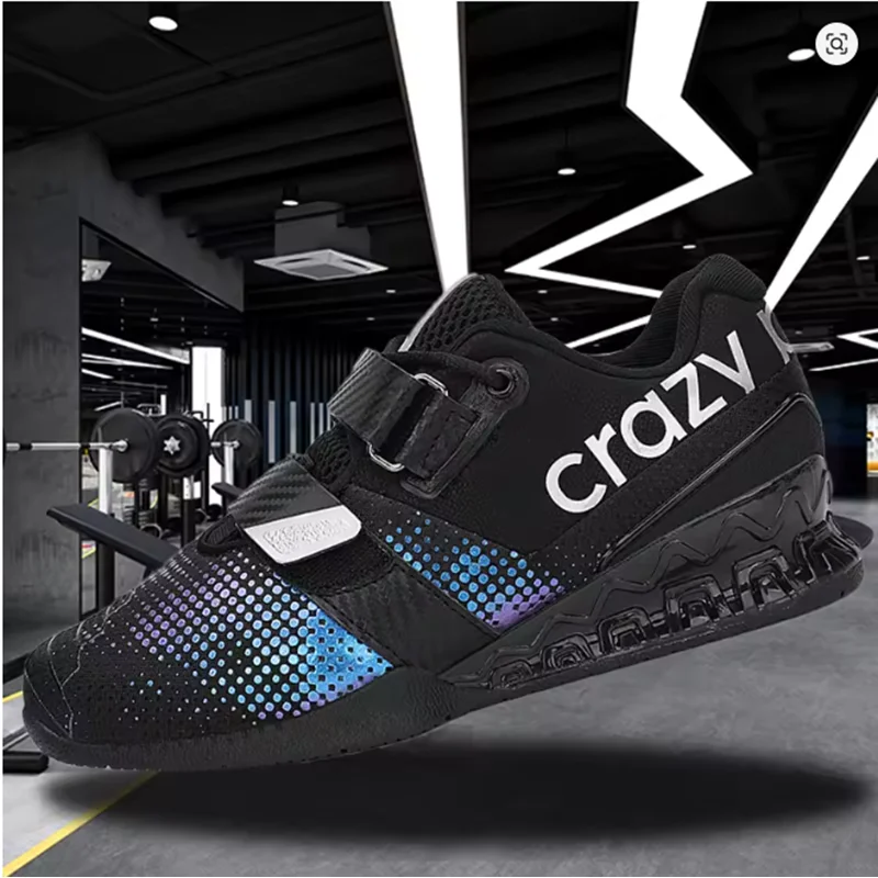 Weightlifting Shoes Professional Men Women Powerlifting Squat Training Hard Sole Gym Shoes with Stable Heel Non Slip Design