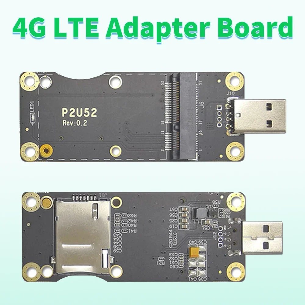 4G LTE Industrial Mini PCIe To USB Adapter W/SIM Card Slot for WWAN/LTE 3G/4G Wireless Module