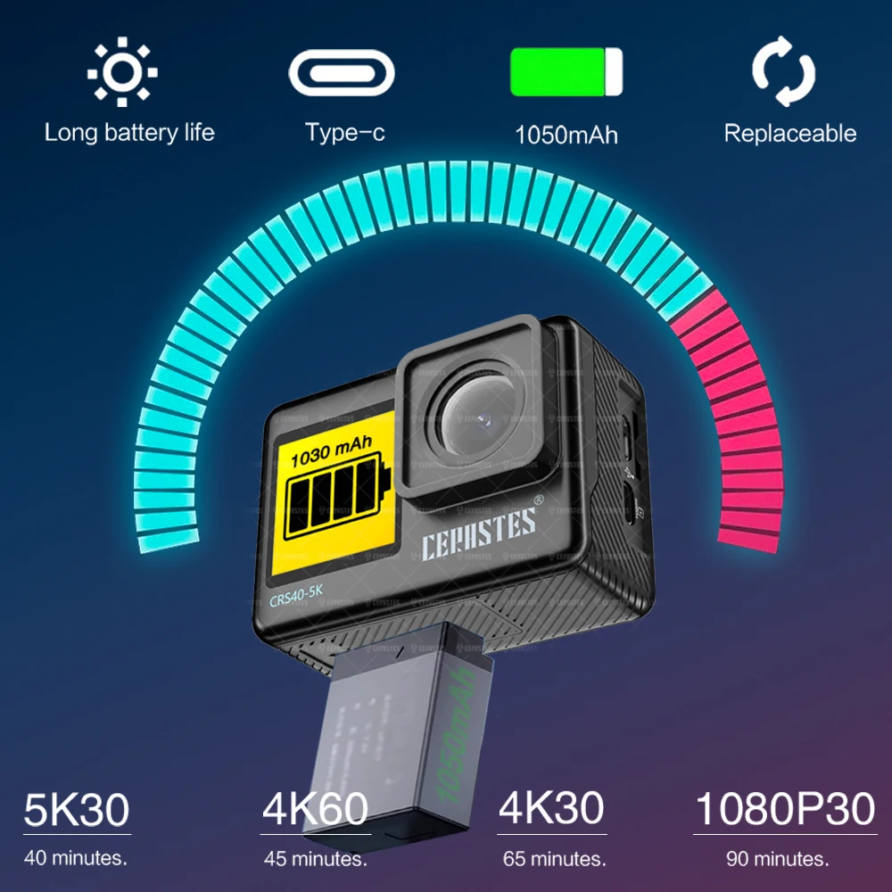 كاميرا الحركة 5K كاميرا الدراجة المثبت الإلكتروني كاميرا الحركة واي فاي 4k كاميرا رياضية خوذة كاميرات تسجيل الفيديو ل go pro