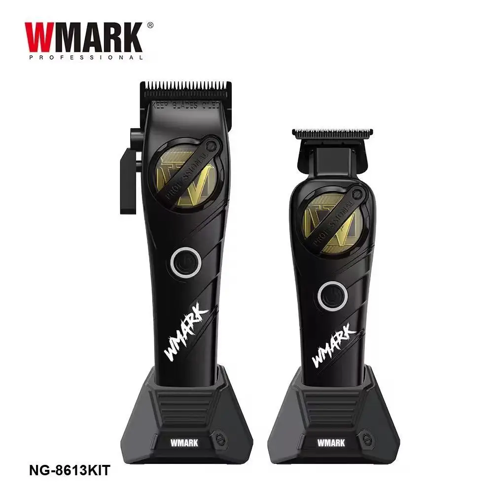 

WMARK New Hair Clipper NG-8613KIT with Charging Stand Hair Salon Special Electric Scissor Set