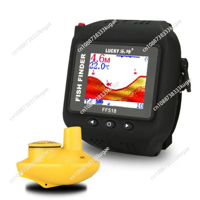 2025 رائجة البيع نوع الساعة اللاسلكية السونار مرئية عالية الوضوح كاشف الصيد ذكي مقاوم للماء مطلق السمك الصيد ge