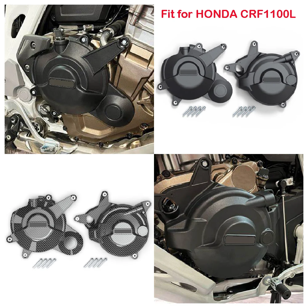 

Fits for Honda CRF1100L Africa Twin ADV Sports Not DCT 2020-2024 Motorcycle Engine Case Cover Set Secondary Protection Guards