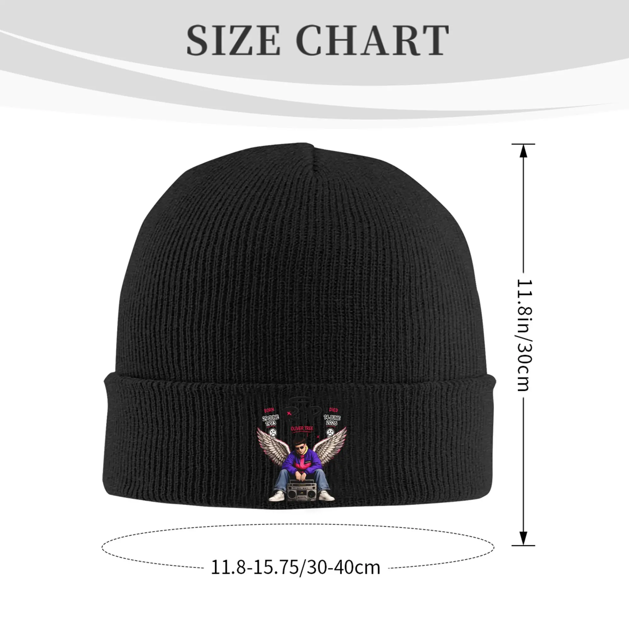 Oliver Tree Memorial Hats Autumn Winter Skullies Beanies Ski  Cap Men Women Acrylic Knitted Hat