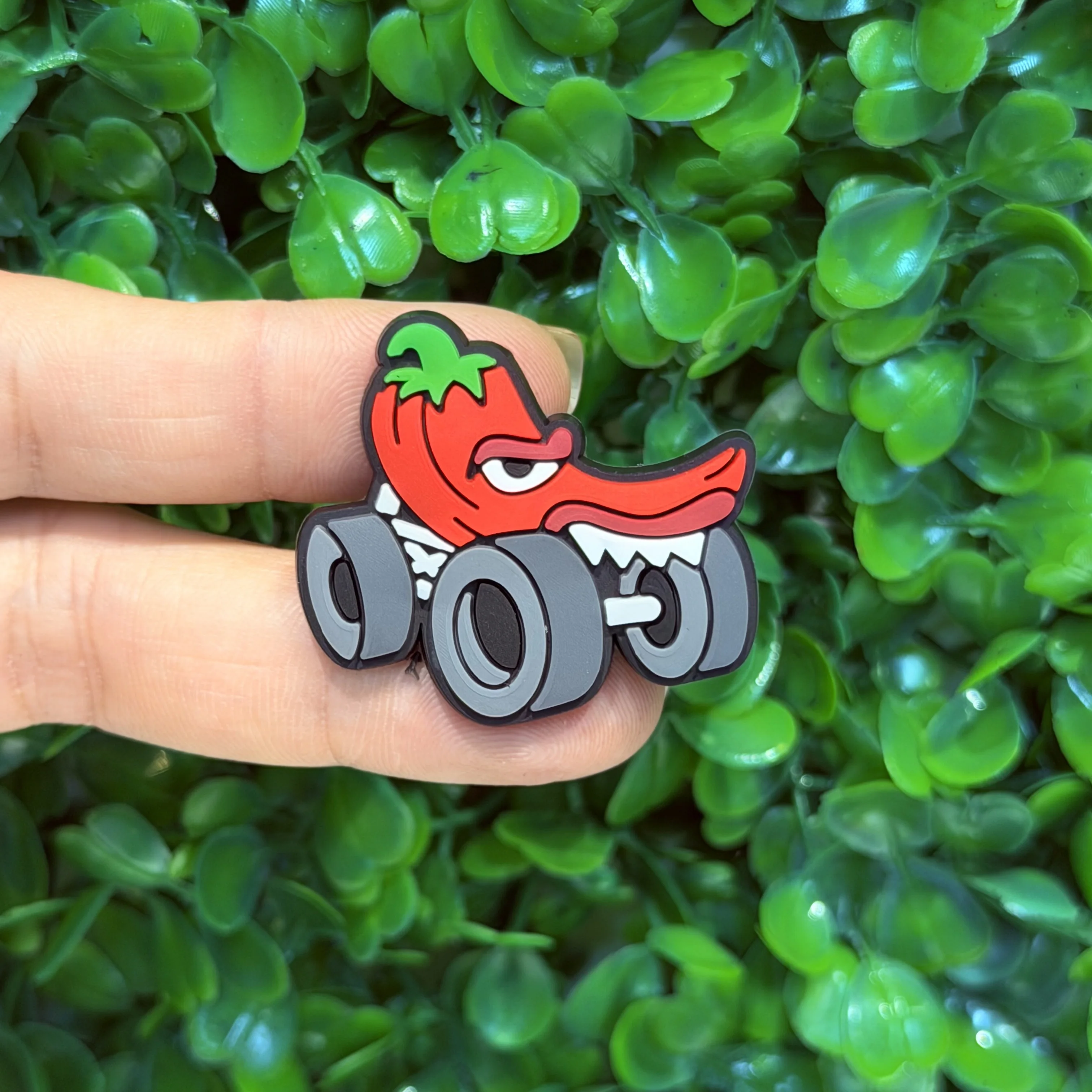 New Arrival 20-100Pcs Monster Cars PVC Shoe Accessories Frog Shark Trucks Adult Sandal Charms DIY Cool Wristband view 5
