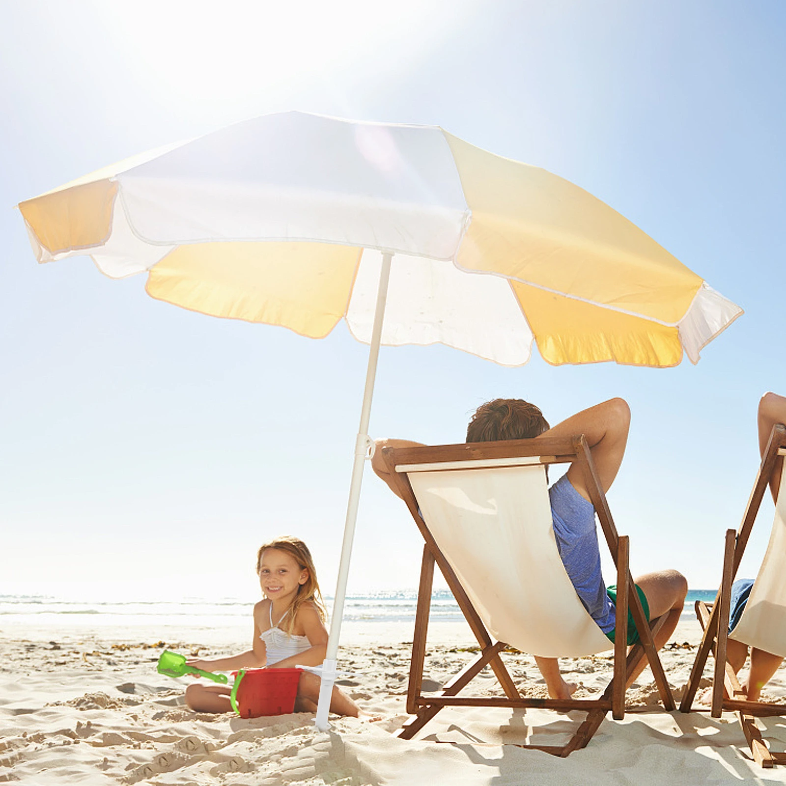

Plastic Bottom Umbrella Floor Insert Anchor Stand Sand Beach Accessories Spike Outdoor Holder Windproof ABS Stable