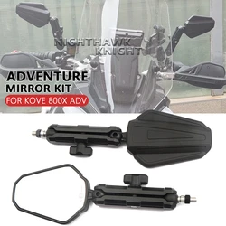 For KOVE 800 X ADV 800X RALLY Adventure Motorcycle Accessories West Wind Rearview Mirror ADVENTURE MIRROR KIT Foldable Mirrors
