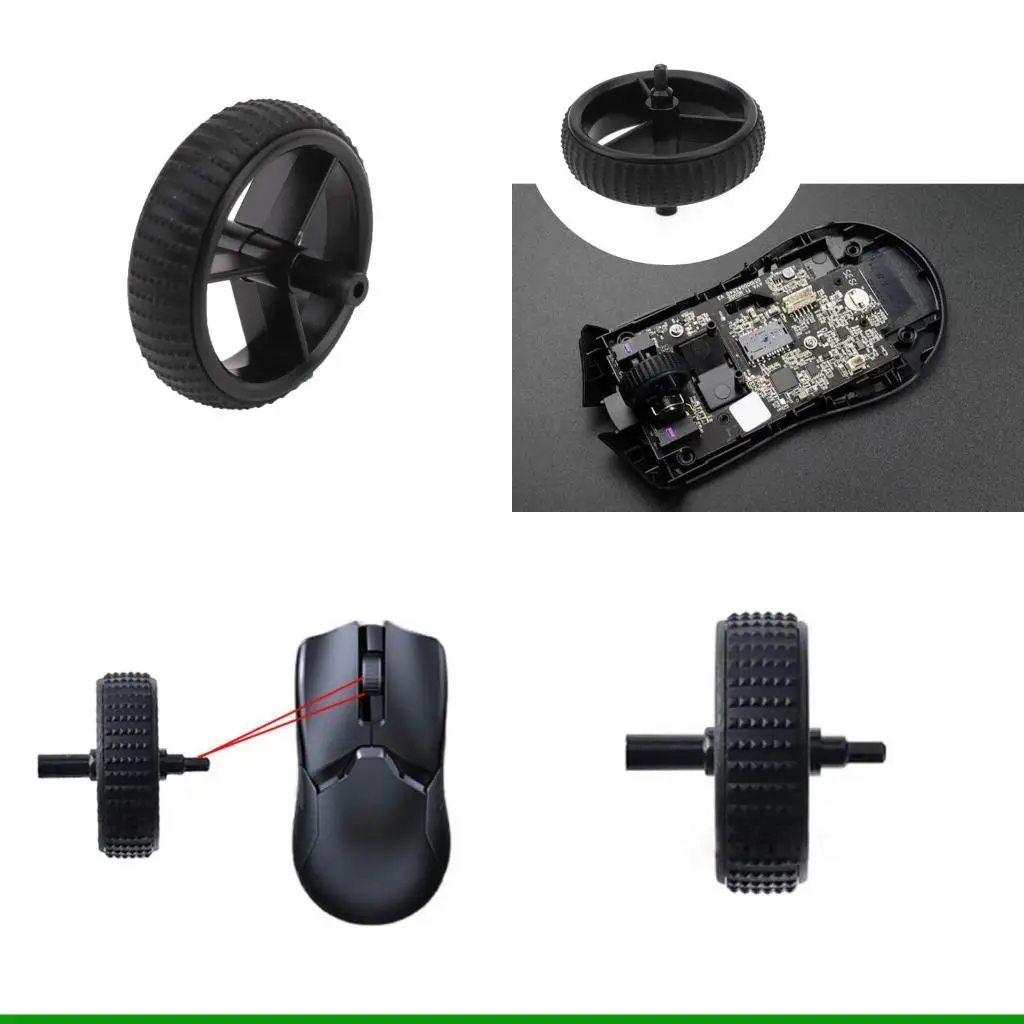 

U55C Mouse Rollers Scroll Plastic Mouse Pulley Wheel Replacement for ViperUltimate Mouse Repair Part