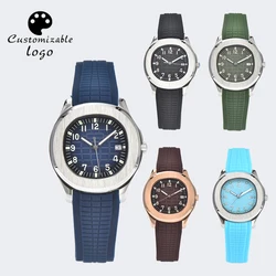 Men's Watch 40mm  Man Watch Automatic NH35A Stainless Steel Sapphire Glass Case Leisure Simple Sapphire Waterproof 100m Watch