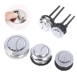 1Pc Plastic Round Shape Dual Flush Toilet Tank Button  Toilet Push Dual Flush Buttons Bathroom Toilet Hardware