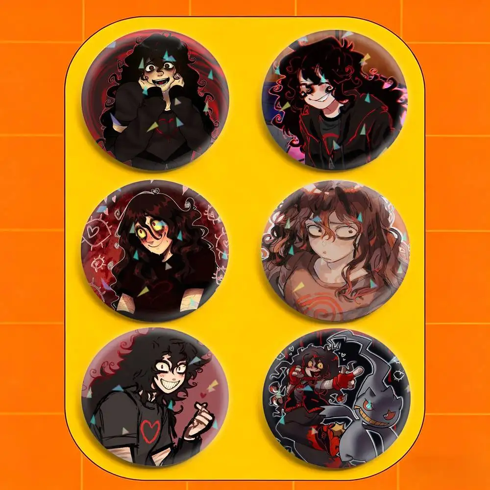 

Horror Game J-john D-doe 32/44/58mm Handmade Pins Round Brooch Badge Backpacks Clothes Jewelry Gifts