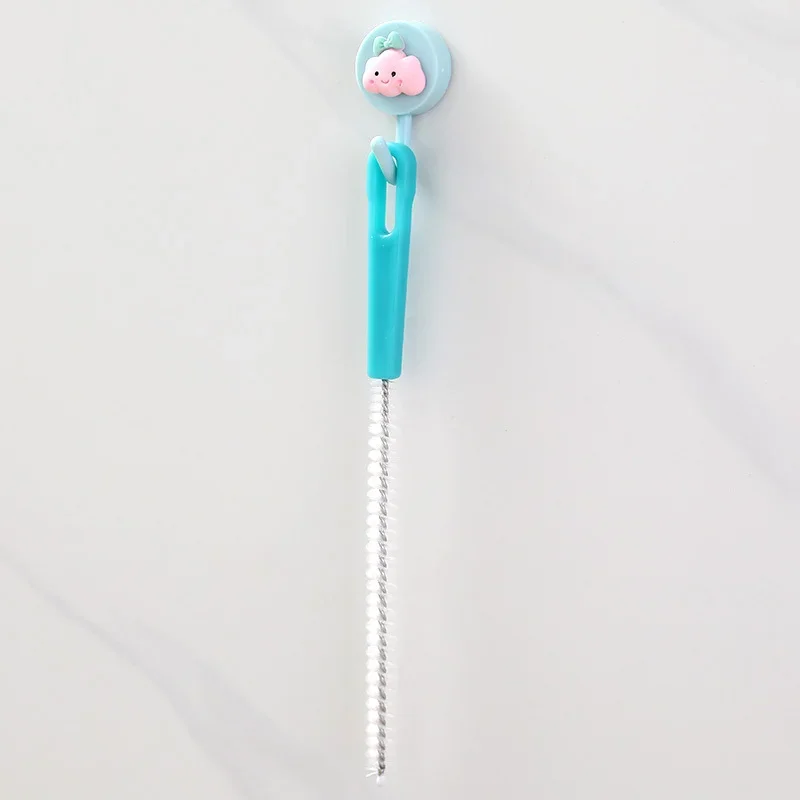 Long Handle Stainless Steel Brush Multifunctional Cleaner for Straws, Bottles & Narrow Tubes Durable Washing Tool