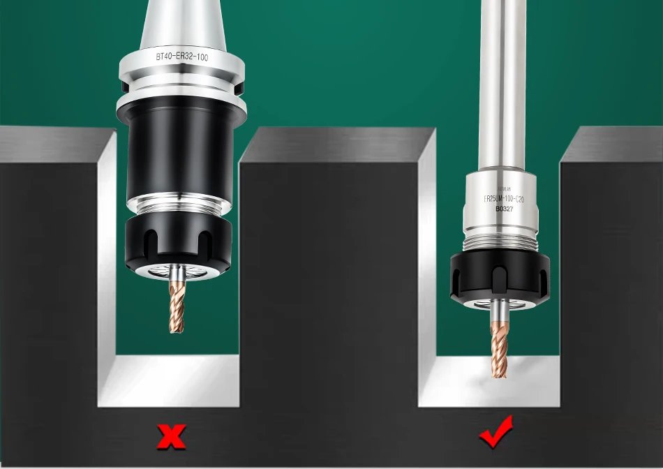 C10 C12 C16 C20 C25 C32 ER8 ER11 ER16 ER20 ER25 ER32 40 Spannzangen-Verlängerungswerkzeughalter Verlängerungsstange Halterung Werkzeug Spannzange – Detail 9