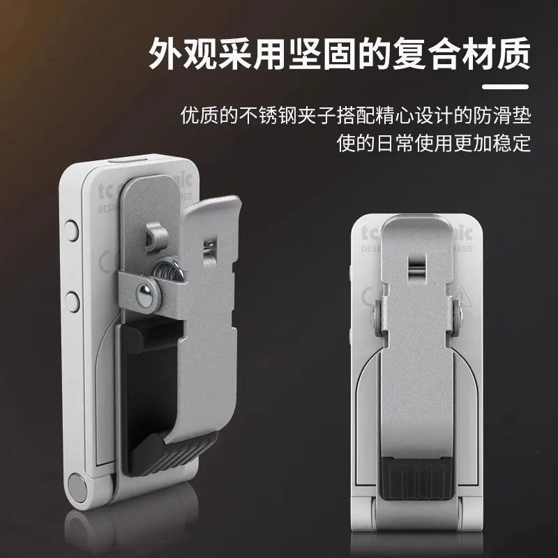 Clip Tuner, Guitar Bass Ukulele Accurate Chromatic Tuning, Portable Instrument Accessory, Clip-On Design