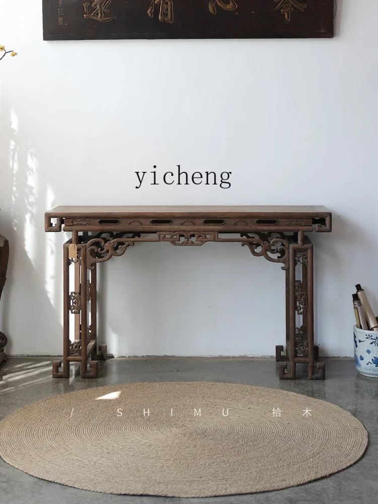 YFY  piano table and chair strip  for table calligraphy small writing Chinese solid wood