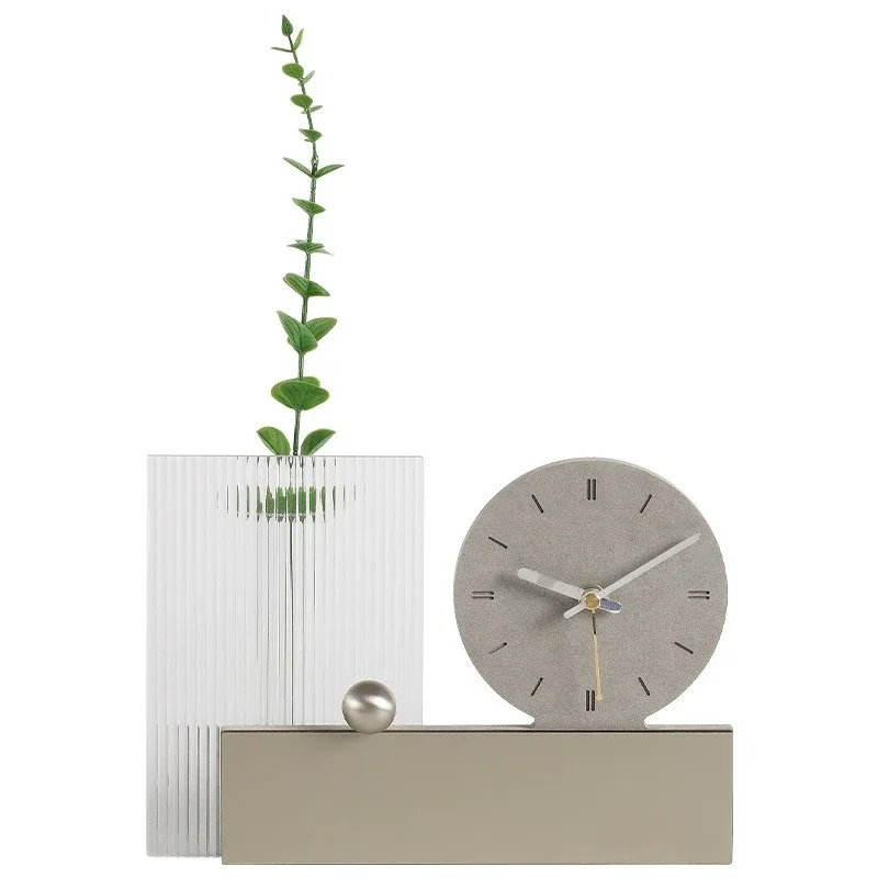 

Creative clock ornament living room entrance TV cabinet wine cabinet decoration housewarming gifts