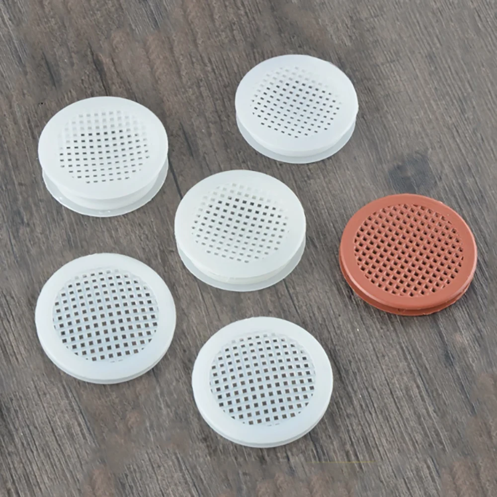 White PP Plastic Breathable Hole Cabinet Ventilation Vent Decoration Cover Shoe Cabinet Mesh Plastic Hole Cover Dia 26-58mm