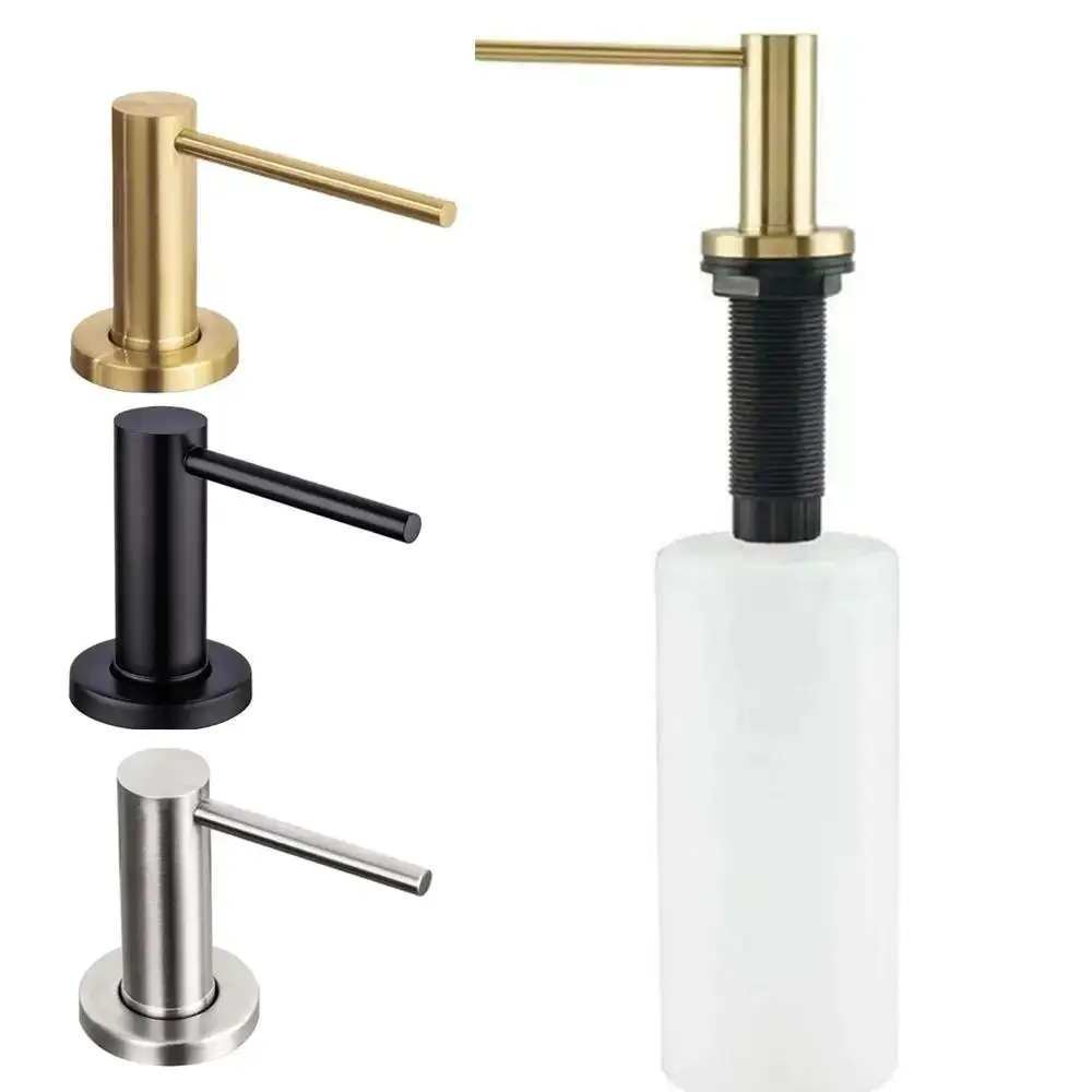 

Дозаторы для жидкого мыла с бутылкой 500 мл, насос из нержавеющей стали для кухонной мойки, встроенный насос, дозатор мыла, аксессуары для раковины