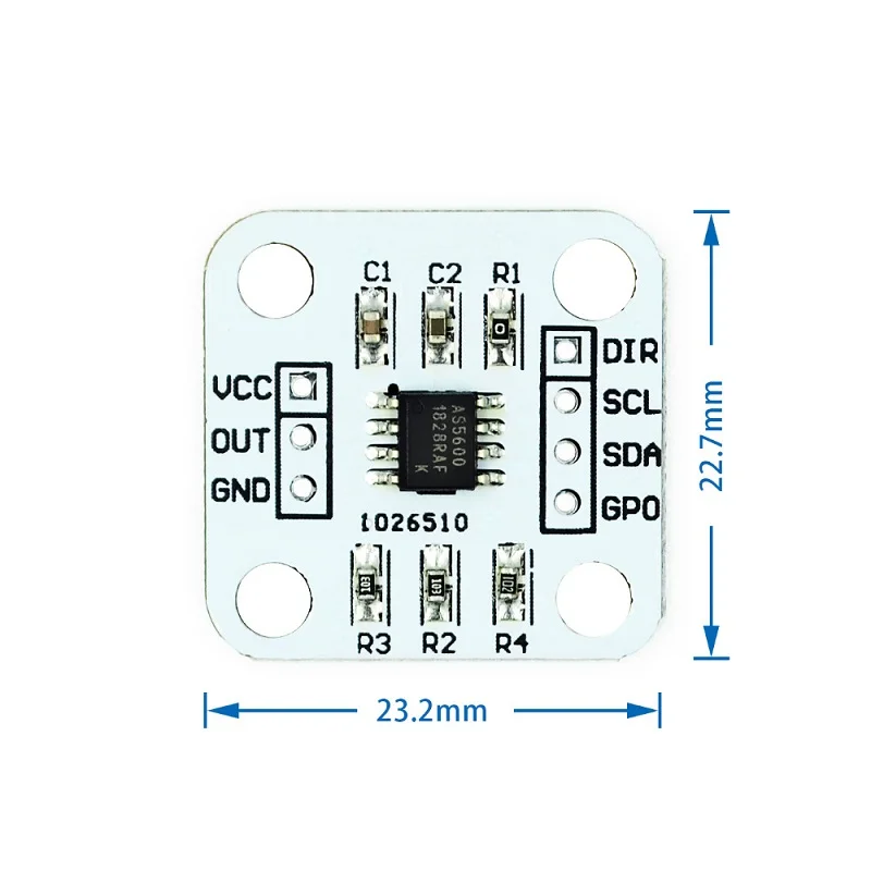 AS5600 Magnetic Encoder Magnetic Induction Angle Measurement Sensor Module 12bit High Precision