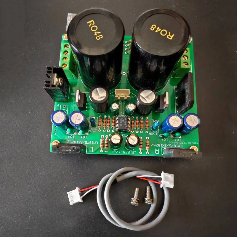 JRC5532+SK18752 HIFI level fever amplifier board with front-end and speaker protection finished board