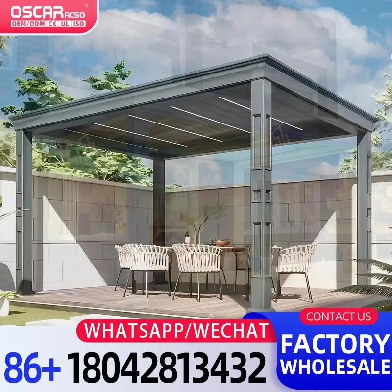 

Съемный уличный павильон по индивидуальному заказу с рамой с порошковым покрытием для сада и патио. Конструкция большого тента идеально подходит для сада и патио.