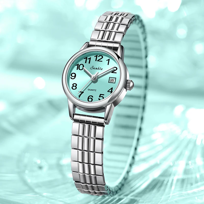 SUNKTA LIGE Women's Watches Top Brand Luxury Creative Steel Waterproof Watch For Women Fashion Elegant Sports Quartz Wristwatch