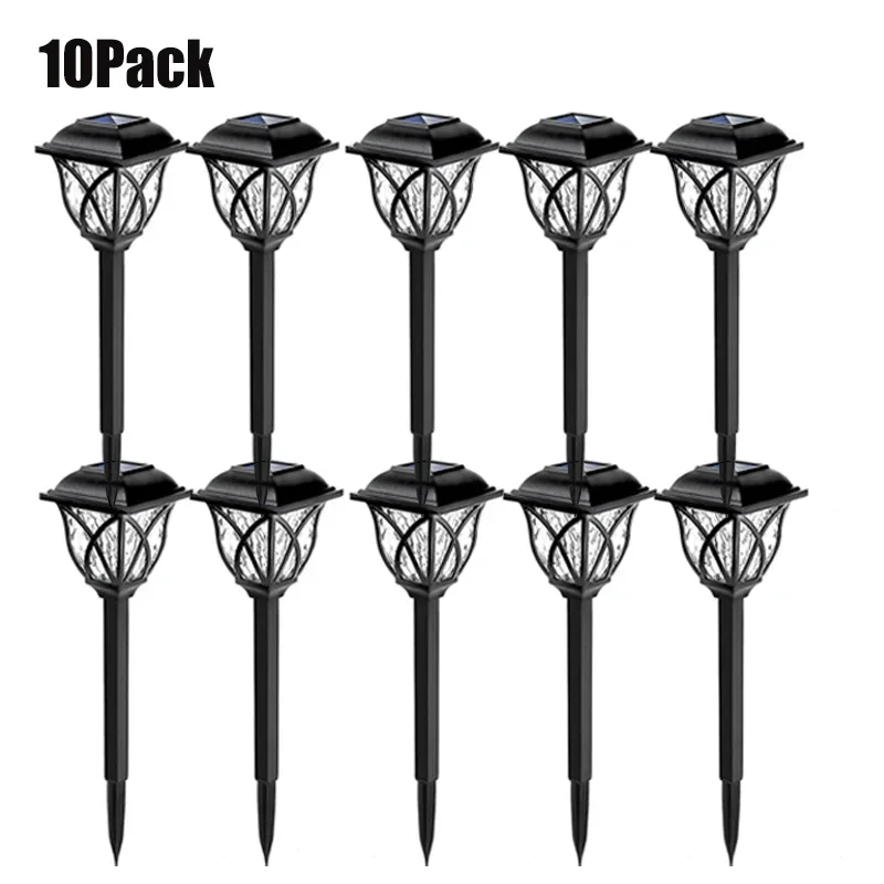 1-10Pack Solar Yard Lights Heldere Gazonverlichting Outdoor Waterdichte Led Solar Pathway Lights Landschap Path Lights