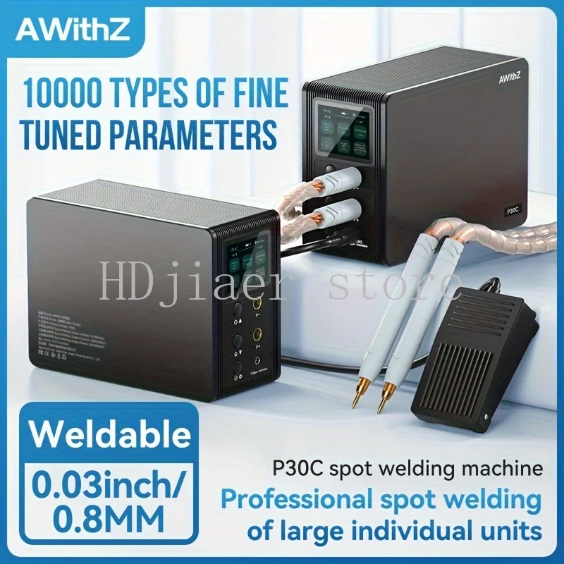 Awithz Farad Kondensator Punktschweißgerät Handheld kleine Haushalts-Lithiumbatterie, Touch-Schweißen aus Edelstahl-Nickelblech