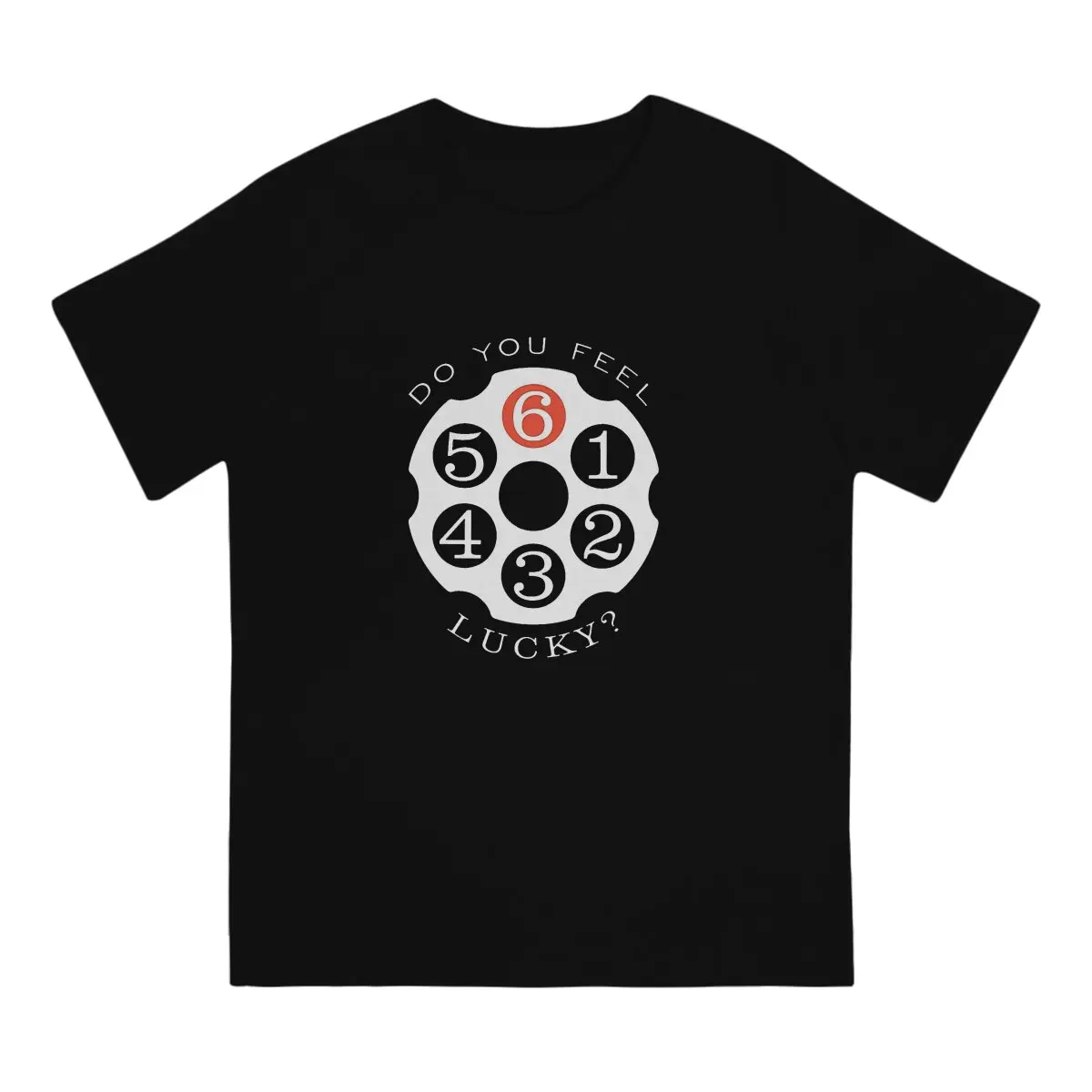 Do You Feel lucky Men's T Shirts Smith Cool Wesson Fun Tees Short Sleeve Round Collar T-Shirts 100% Cotton Gift Idea Clothes