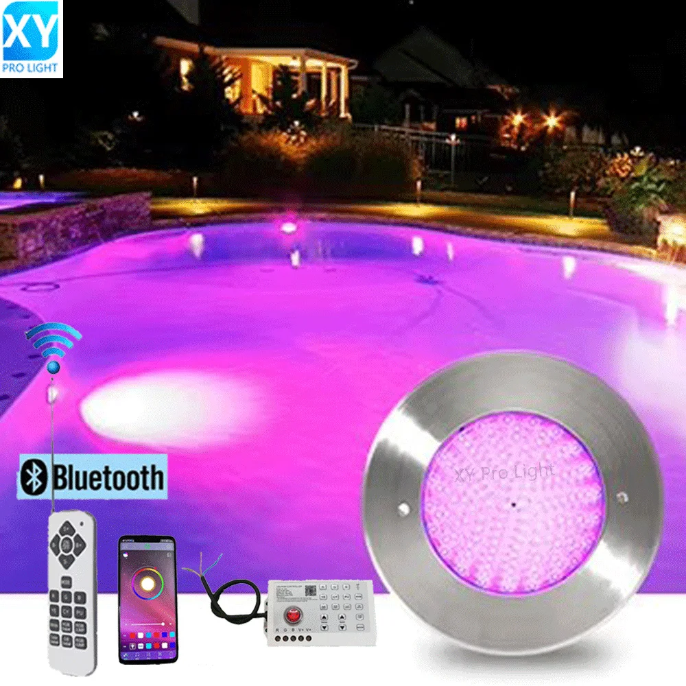 

18W RGB LED Pool Light Bluetooth APP Control AC85-265V Outdoor Underwater lighting Fountain Landscape Lamp Piscina Luz Spotlight