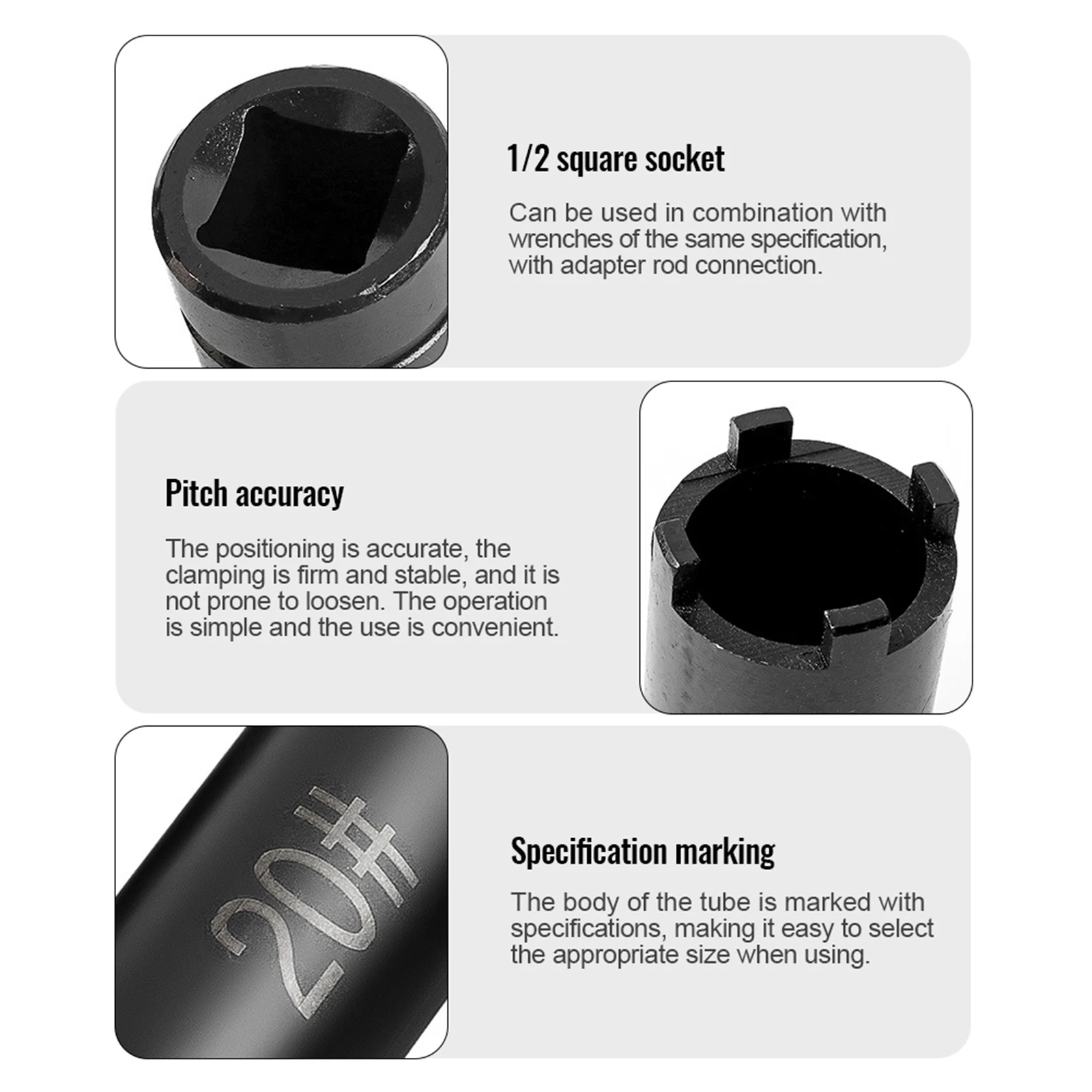 

3x Starter Disk Removal Tool 18mm 20mm 22mm Motorcycle Repair Wrench Tool Four Claw Socket Hand Tool for Scooter Repair