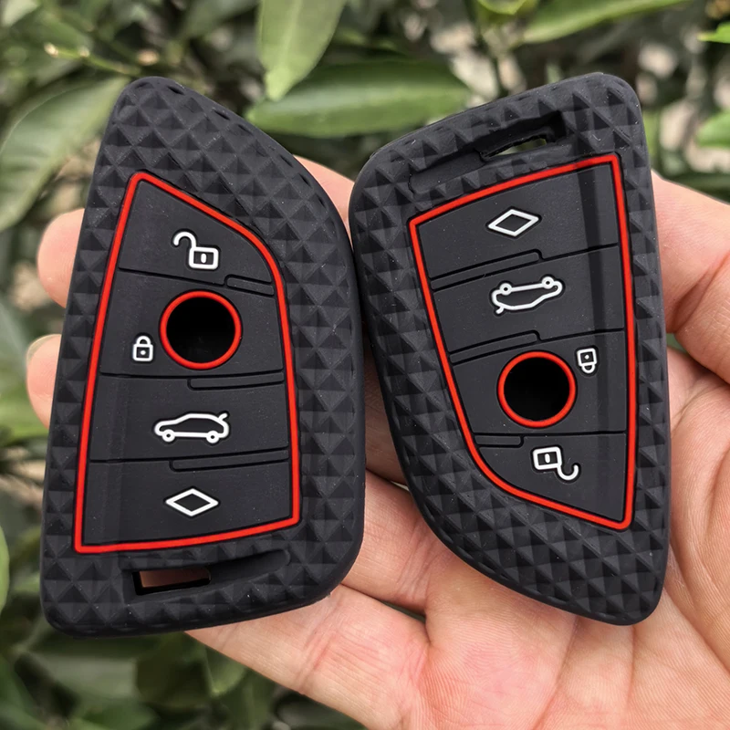 Auto-Silikon-Fernbedienungsschlüssel-Schutzhülle für BMW X1 X3 X4 X5 X6 Serie 1 2 3 5 7 G20 G02 G05 G31 G23 F34 F15 F40 IX3